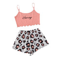 fashionnew arrivalletterhoneyprinting suspender tops shorts home wear pajamas sexysuit women's clothing