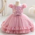 Wholesale new arrival baby girl kids dress sequin tutu princess dress first birthday dress kids dress