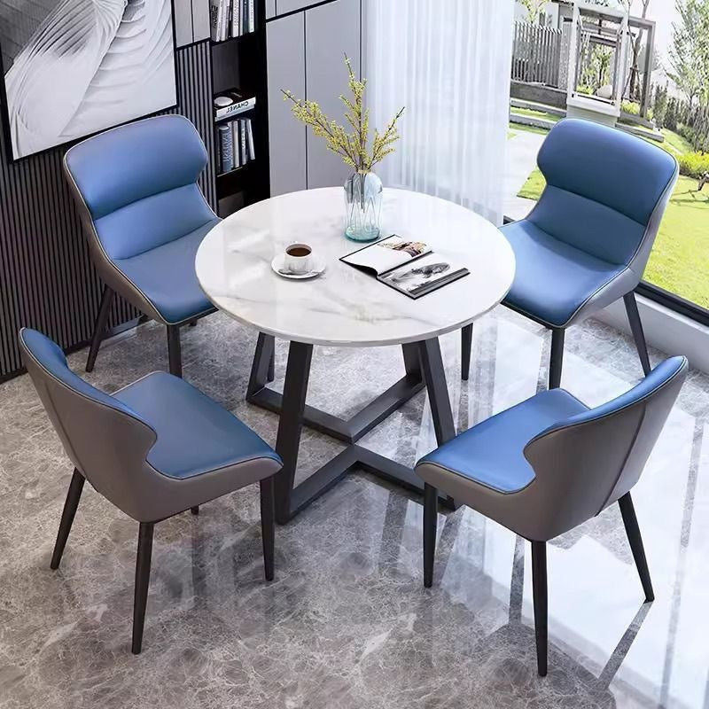Round table for home negotiation small apartment table and chair modern dining table casualaccessible luxury reception casual round dining table and chair combination