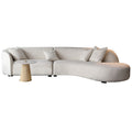 Italian scandinavian living room casualall-in-one japanese cashmere fabric curved special-shaped sofa foshan furniture wholesale
