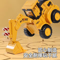 Toy car children's engineering vehicle press excavator inertia pull back car puzzle bulldozer press suit 1-6 years old