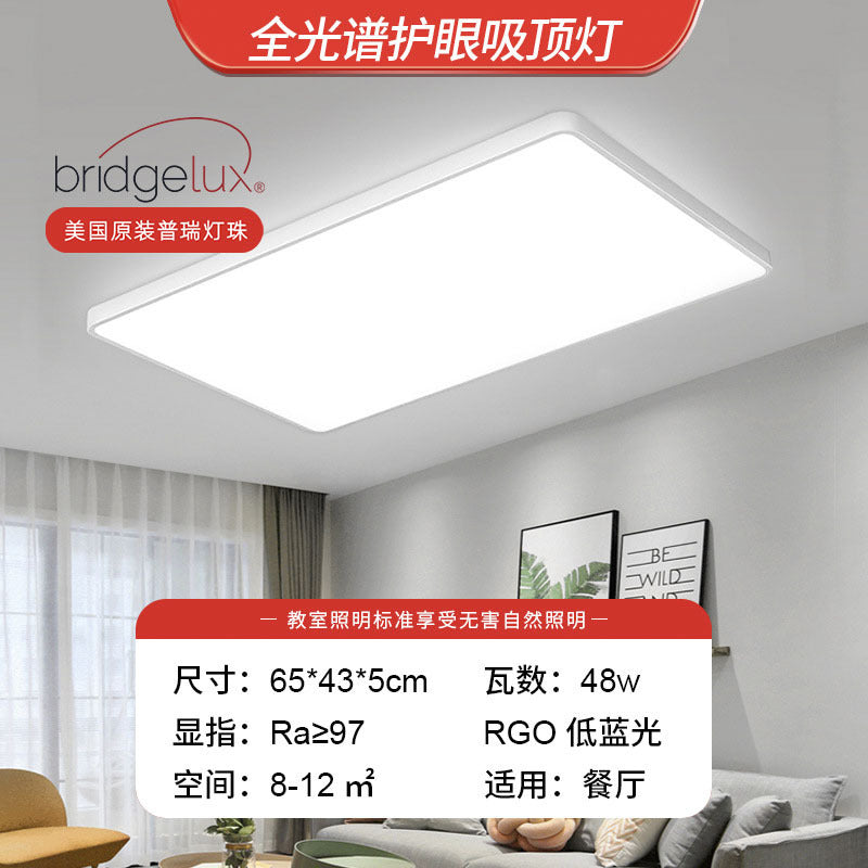Ultra-thin led ceiling light energy-saving round bedroom simple modern rectangular living room light Nordic aisle balcony light