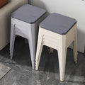 Popular new plastic stool, thickened and durable, square stool, minimalist design for home use, living room storage, shoe-changing stool, stackable for entryways