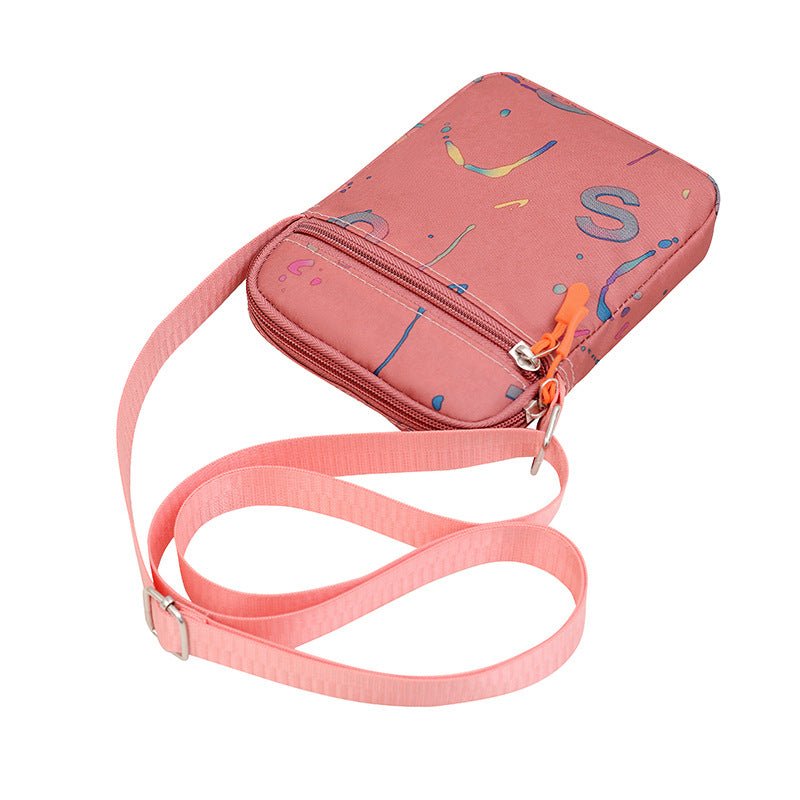 Fashion bronzing letter new shoulder bag women's lightweight and versatile Korean version messenger bag portable commuter mobile phone small square bag