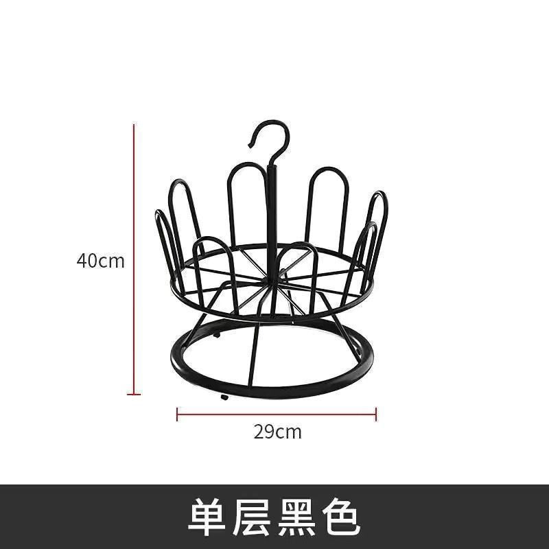 Shoe drying shoe rack rotating balcony bold new slippers mobile floor outdoor storage rack shoe drying artifact