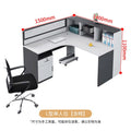 Shengli office desk and chair combination screen workstation partition card slot computer desk financial staff desk