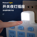 Office-style multifunctional wireless socket converter with usb, independent switches, multi-outlet power strip with night light