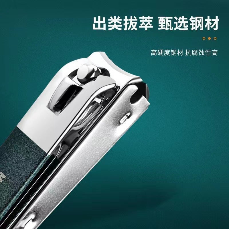 Manufacturer's dark green 4-piece nail clipper suitgerman anti-splash for home nail clipper manicure tool