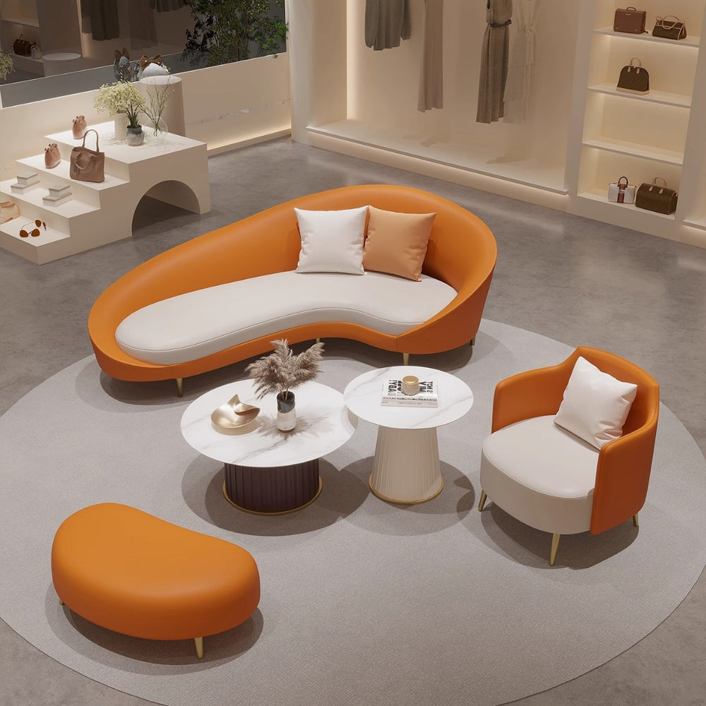 25 new hotel lobby modern minimalist vip lounge reception sofa curved office store negotiation area