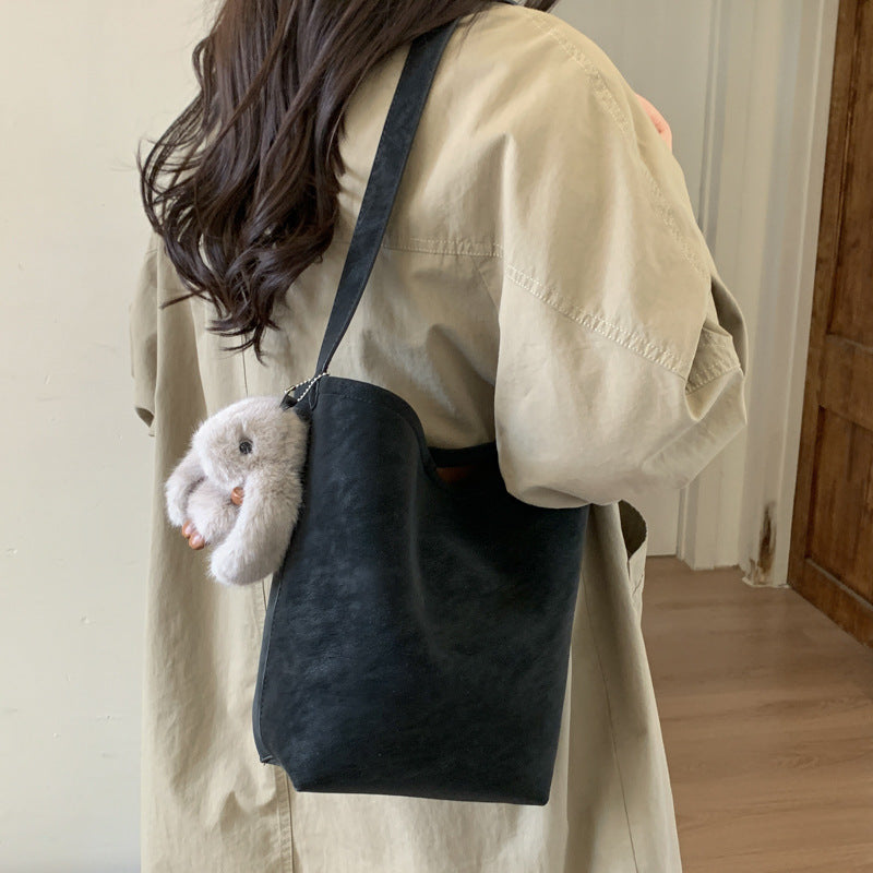 new arrival bag for women 2025fall and winterniche styleeasiest for match shoulder bagtrendy large capacity bucket bag tote bag
