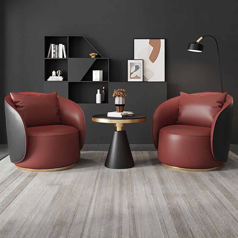 Luxury hotel sales office reception single sofa chair modern minimalist beauty salon club casual table and chair set
