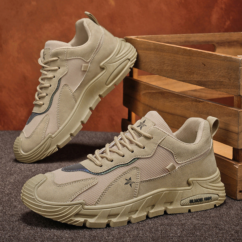 Workwear men's shoes 2026new arrivalspring outdoor work site work labor protection sneakers non-slipabrasion resistant breathable trendy shoes