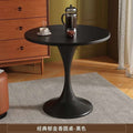 Round dining table, nordic casual, vintage walnut, small apartment, balcony tulip coffee, negotiation, milk tea
