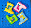 Kids' fashion waterproof warm rain boots - cute cartoon dinosaur design, non-slip, drawstring closure, all-season rain boots for boys and girls