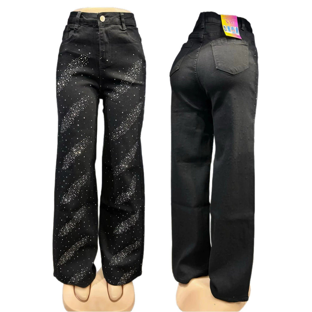 Cargo jeans women's sequinjeans wholesale boyfriend jeans available pants for women