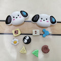 Diy accessories sweating dog cinnamon dog clog shoe flower ornaments shoe buckle cute cartoon detachable shoe flower buckle wholesale