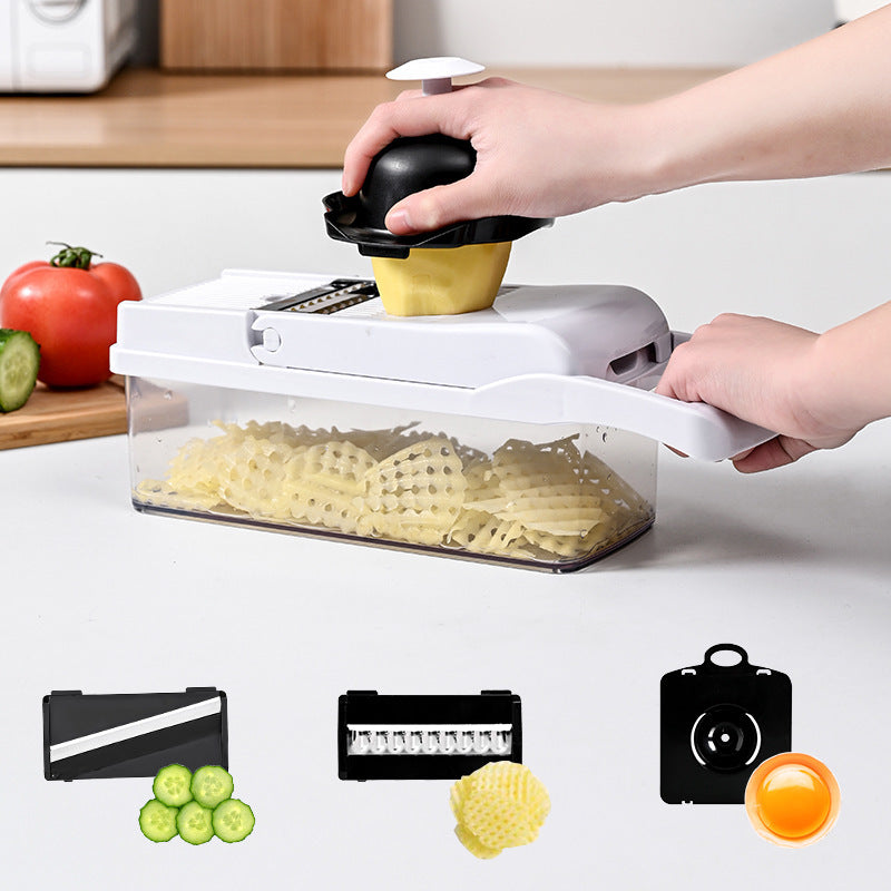 Multifunctional vegetable cutter, household grater, kitchen dicing tool, onion cutting, dicing, fruit cutting, vegetable cutting
