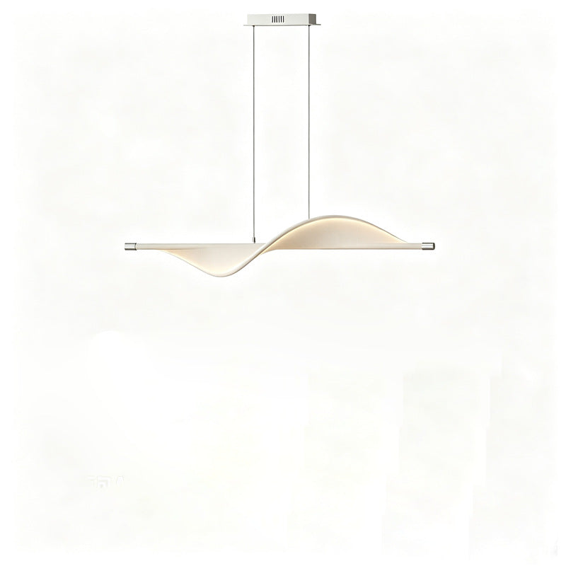 Nordic bench pendant light - linear dining table lamp - modern minimalist bar counter light - dining room, front desk, and cashier counter decoration