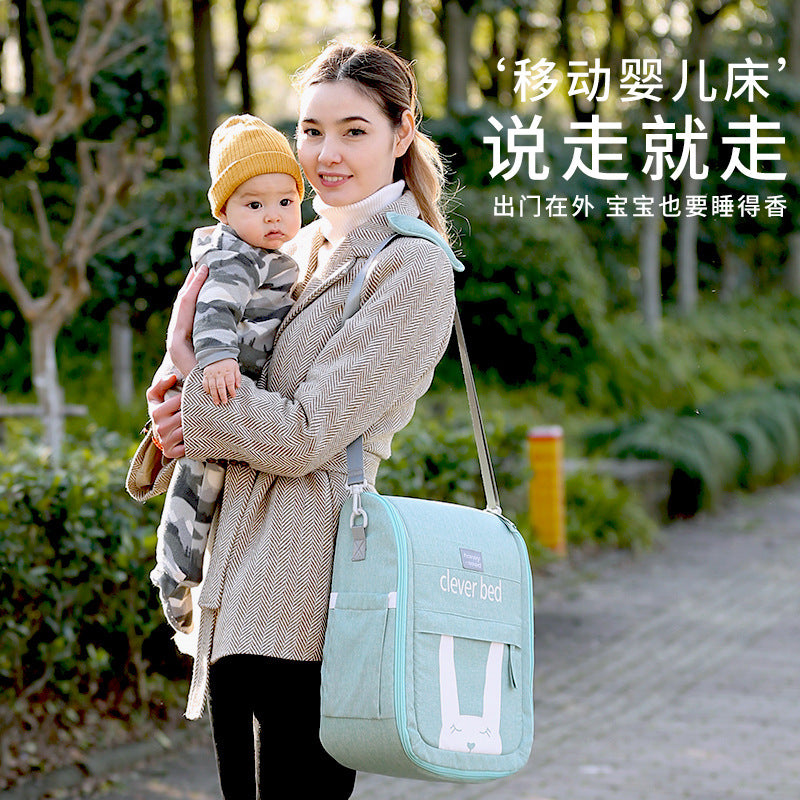 Baby crib newborn bed splicing large bed baby kids bed cradle bed foldable small bed newborn portable