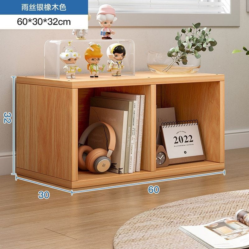 Balcony bay window storage cabinet storage rack cabinet storage cabinet plaid cabinet floor-standing single-layer low cabinet bookshelf for home bookcase