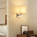 Custom hotel guest room aisle wall lamp - modern minimalist background wall bedroom bedside silver wall sconce