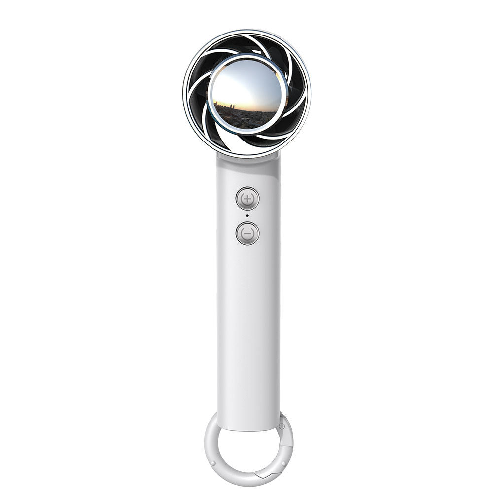 new arrival folding cooling fan usb rechargeable multi-function outdoor handheld carabiner ice compress fan wholesale