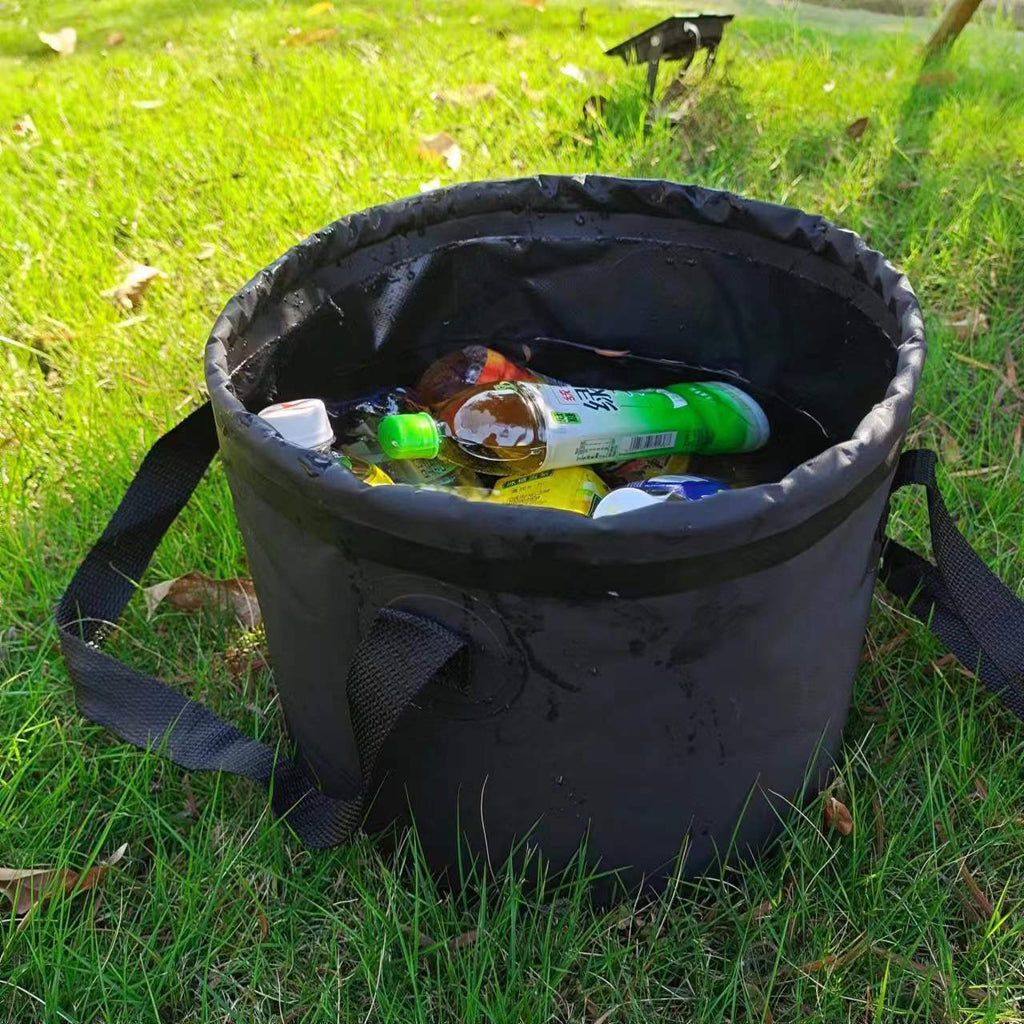 Outdoor Multifunctional Folding Bucket Car Travel Storage Bucket Camping Fishing Bucket Laundry Bag Thickened Foot Soaking Bucket