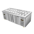 Slotted salad table, commercial fresh-keeping refrigerated work table, pizza side dish refrigerator, fruit display cabinet, thermal insulation spray