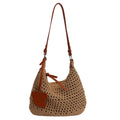 2026 new cross-border summer woven bag women's trendy fashionable literary tote bag large capacity shoulder bag