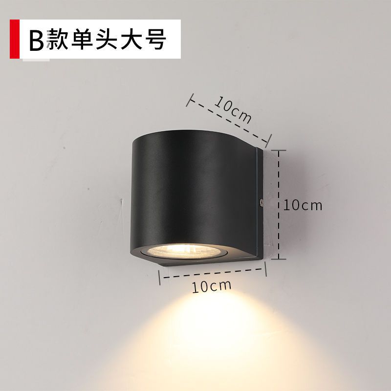 Led wall lamp hotel courtyard balcony waterproof stair aisle outdoor wall washer up and down light wall illumination light