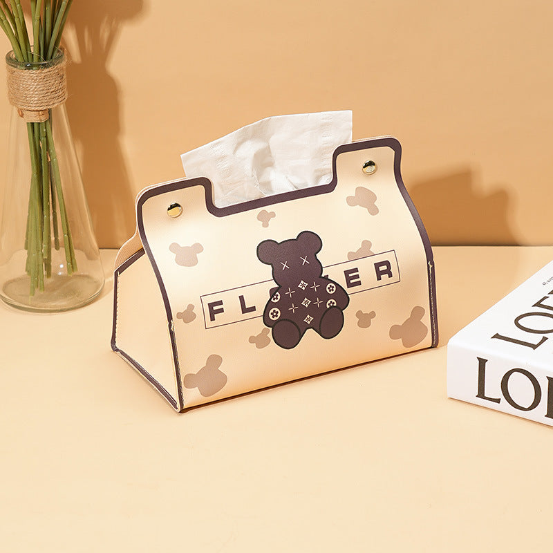 Pumping box Household leather tissue box Living room dining room Waterproof napkin box Car universal storage Pumping box