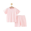 Baby short-sleeve pajama set - summer loungewear for boys and girls - toddler and child minimalist pajama set