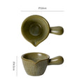 Retro ceramic stylish handle seasoning small milk dish dipping small milk cup sauce steak dessert sauce dessert dish