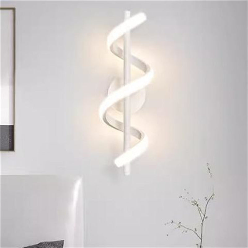 Minimalist bedroom bedside wall lamp tv background wall switch aisle entrance wall lamp stairs