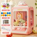 Little rabbit kids claw machine clip doll mini machine small sound and light boys and girls toys gifts fun puzzle