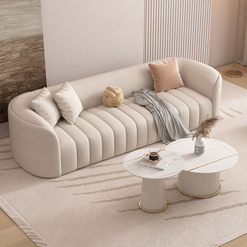 Small apartment, accessible luxury living room sofa, cream style, popular model, reception, medical and beauty salon, rest area, sofa, coffee table combination