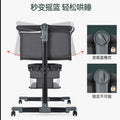Baby crib newborn bed splicing large bed baby rocking bed bb children's bed cradle bed multifunctional movable foldable