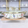 Hot-selling enamel soup pot and seafood pot for cross-border e-commerce, direct from the manufacturer. cast iron with a painted finish, perfect for home kitchens. sold individually
