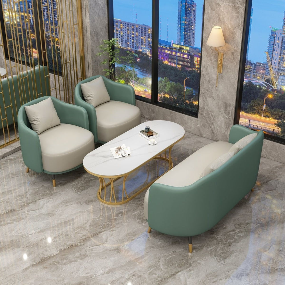 Negotiation table and chair combination sales office reception table and chair shopping mall beauty salon casual single sofa coffee table combination
