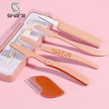 Xue belle eyebrow razor oem stainless steel eyebrow razor oem retractable foldable blade 70% off stack eyebrow razor