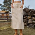 European and american cross-border e-commerce women's retro denim workwear casual midi skirt - new arrivals for  & independent stores