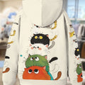 Kids' hoodie jacket, cross-border hot seller: cute cartoon print fashion zip-up hoodie for girls, dropshipping available