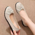Authentic 2025 spring/autumn new collection genuine soft leather mom shoes - ultra-soft, comfortable, versatile, soft sole flats - women's non-slip moccasins