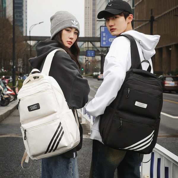 Wholesale large-capacity backpack men's and women's high-value casual schoolbag Korean version sports style junior high school college student backpack