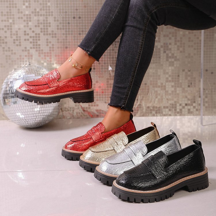autumn new arrival: plus-size chunky sole loafers for women - wholesale available, dropshipping to  & , sizes 36-43