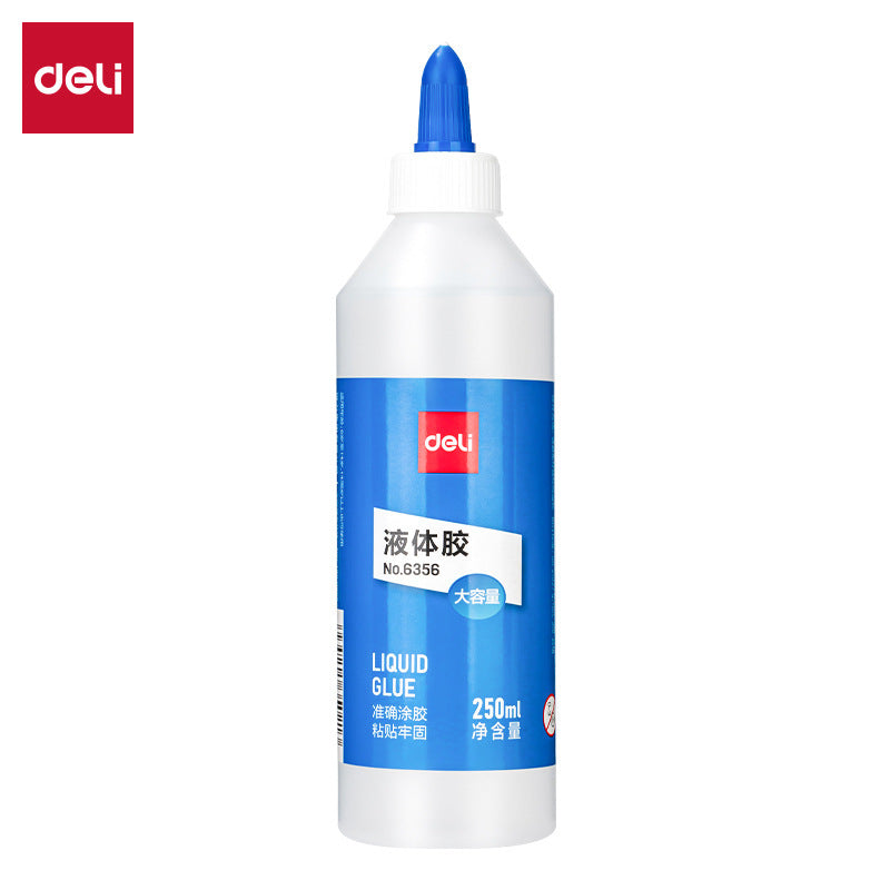 Deli Stationery 6356 Glue Liquid Glue Vat 250ml Liquid Transparent Glue