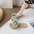Women's sandals & slippers - 2021 summer new arrivals: fairycore style, bow accent, outdoor wear, vacation beach, flat one-strap slides