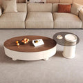 French cream style coffee table light luxury normcore living room slate coffee table modern small apartment storage scandinavian round combination