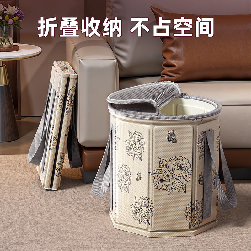 Foot soaking bucket over calf foldable foot soaking bag foot bath bucket health care for home portable footbath heat preservation constant temperature handy gadget