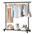 Clothes drying rack floor-standing for home bedroom bold thickened hanging clothes foldable simple indoor dormitory movable clothes drying rack
